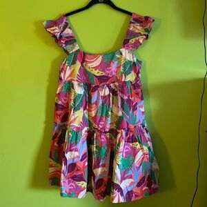 Pinch Colorful Tropical Mini Dress